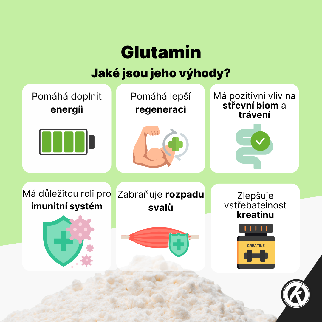 GymSupps L-Glutamine - infografika