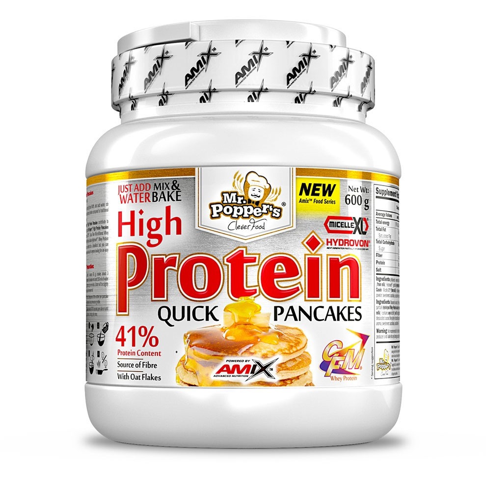 Amix Nutrition High Protein Pancakes Natural se sladidly 600 Gramů