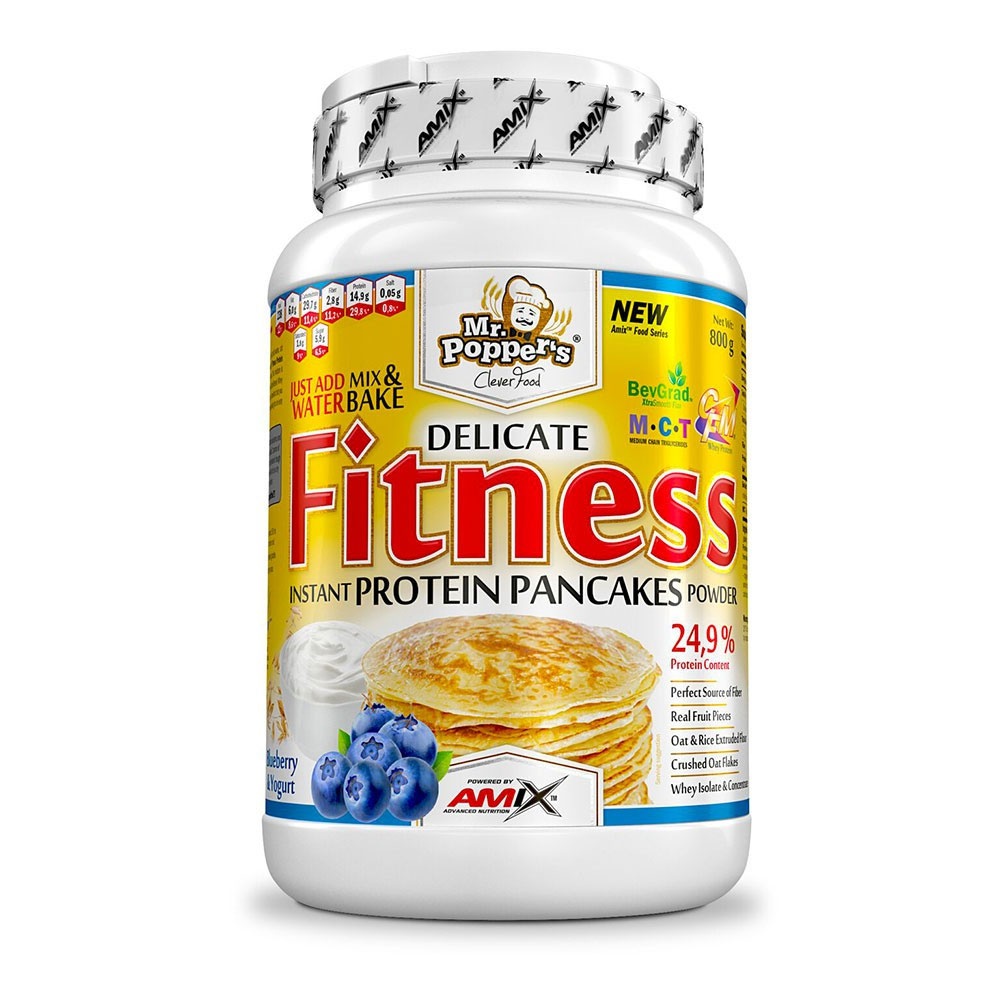 Amix Nutrition Fitness Protein Pancakes Borůvka, Jogurt 800 Gramů