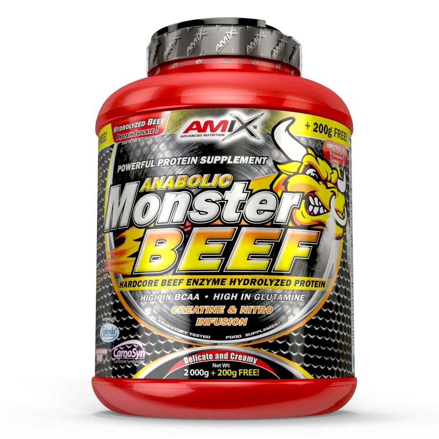 Amix Nutrition Anabolic Monster Beef Protein Jahoda, Banán 2200 Gramů