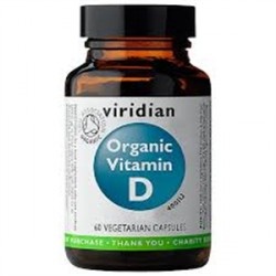 Viridian Organic Vitamin D  60 Kapslí