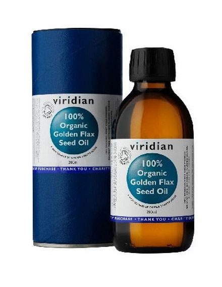 Viridian 100% Organic Golden Flax Seed Oil  200ml