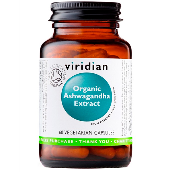 Viridian Organic Ashwagandha extract  60 Kapslí