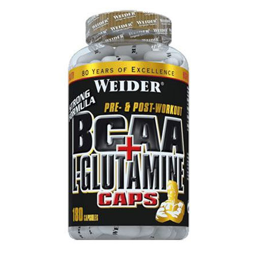 Weider BCAA + L-Glutamine  180 Kapslí
