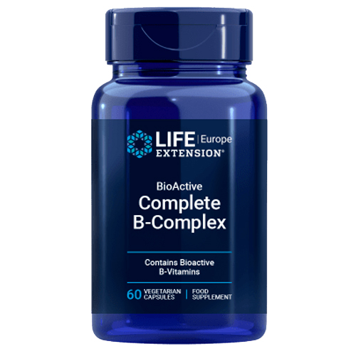 Life Extension BioActive Complete B-Complex Čokoláda, Arašídové máslo 60 Kapslí