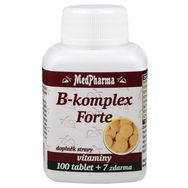 MedPharma B-komplex Forte Bez příchutě 107 Tablet
