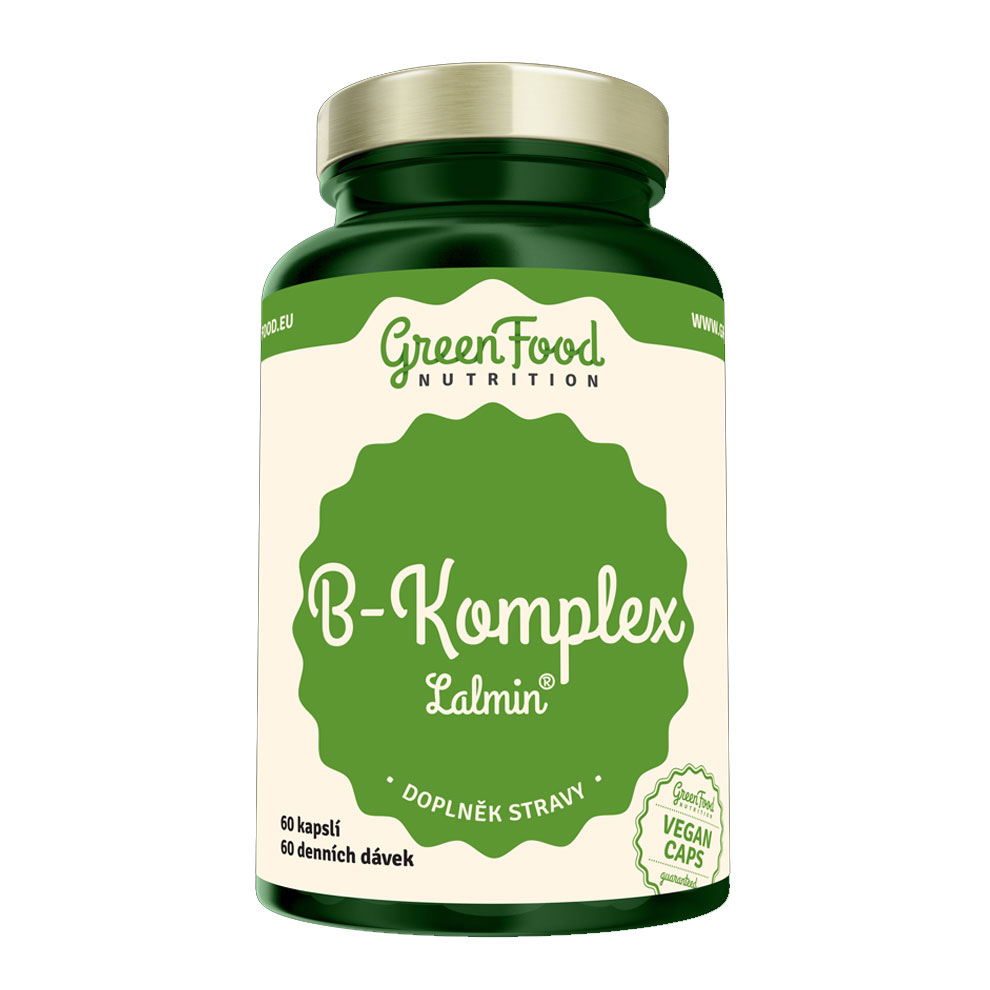GreenFood Nutrition B-Komplex Lalmin Bez příchutě 60 Kapslí