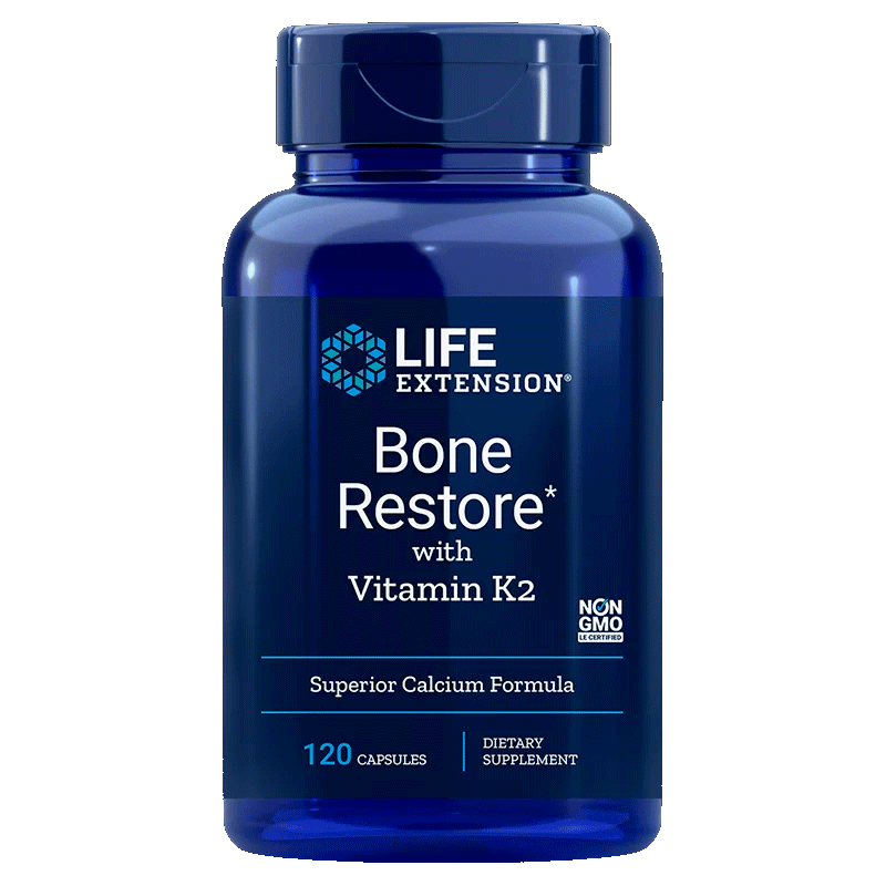 Life Extension Bone Restore with Vitamin K2  120 Kapslí