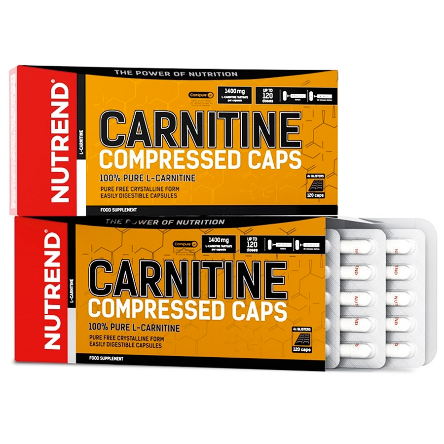 Nutrend Carnitine Compressed caps Hnědá 120 Kapslí