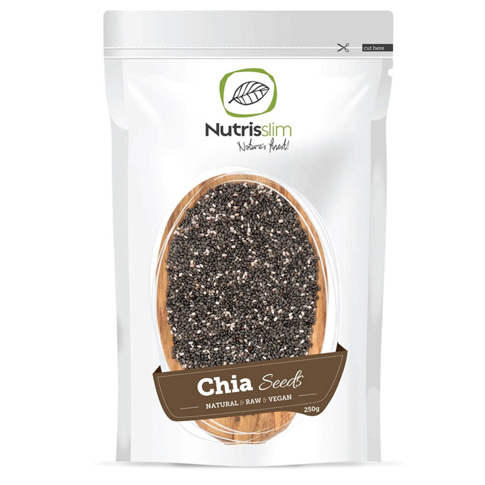 Nutrisslim Chia Seeds BIO Bez příchutě 250 Gramů