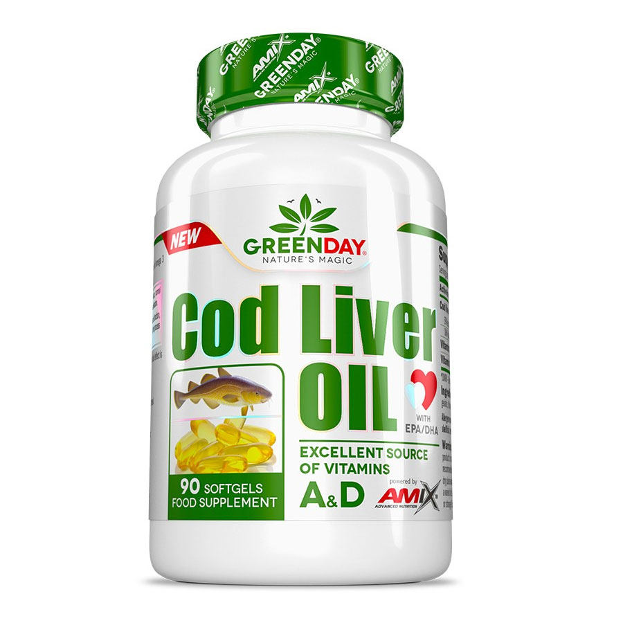 Amix Nutrition Cod Liver Oil jahoda 90 Kapslí