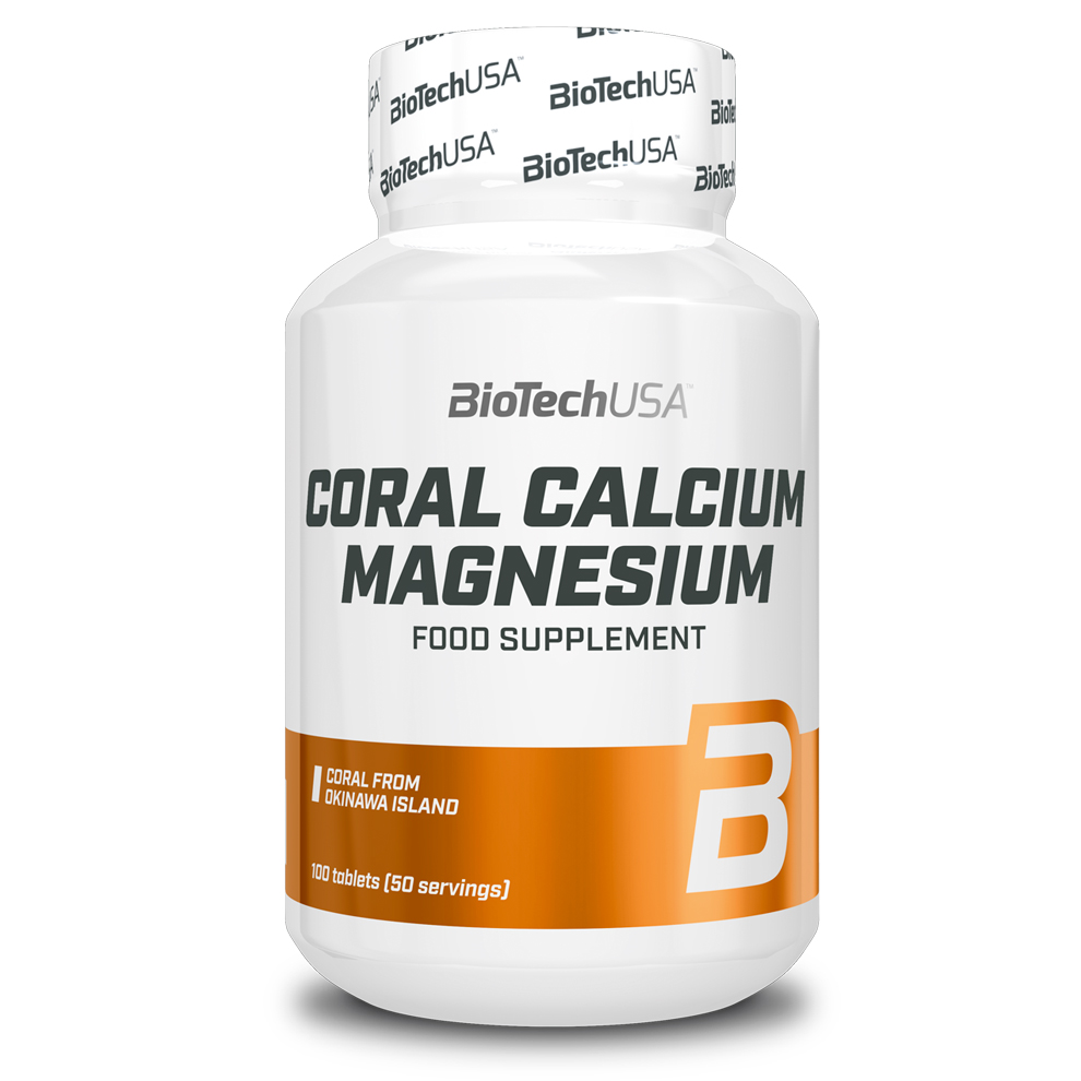 BiotechUSA Coral Calcium Magnesium Lesní plody 100 Tablet