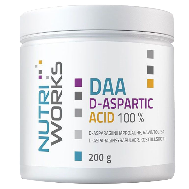 NutriWorks DAA D-Aspartic Acid Bez příchutě 200 Gramů