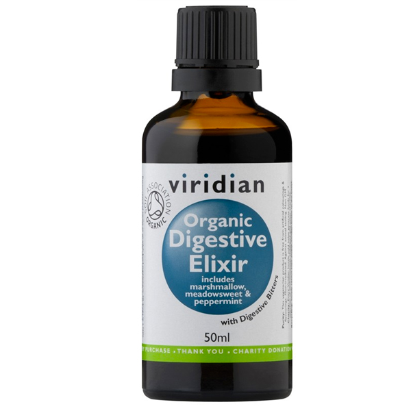 Viridian 100% Organic Digestive Elixir Bez příchutě 50ml
