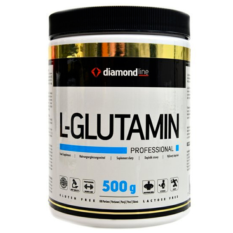 HiTec Nutrition Diamond line L-Glutamin Bez příchutě 500 Gramů