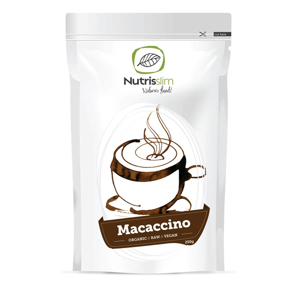 Nutrisslim Macaccino Powder BIO Bez příchutě 250 Gramů