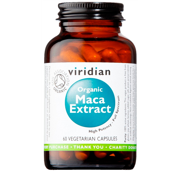 Viridian Organic Maca Extract Zelené jablko 60 Kapslí