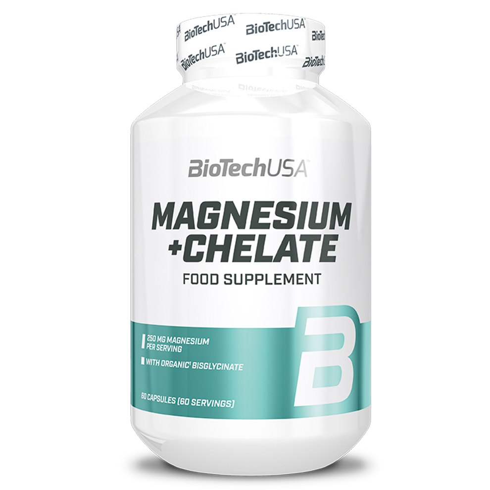 BiotechUSA Magnesium + chelate Lesní plody 60 Kapslí