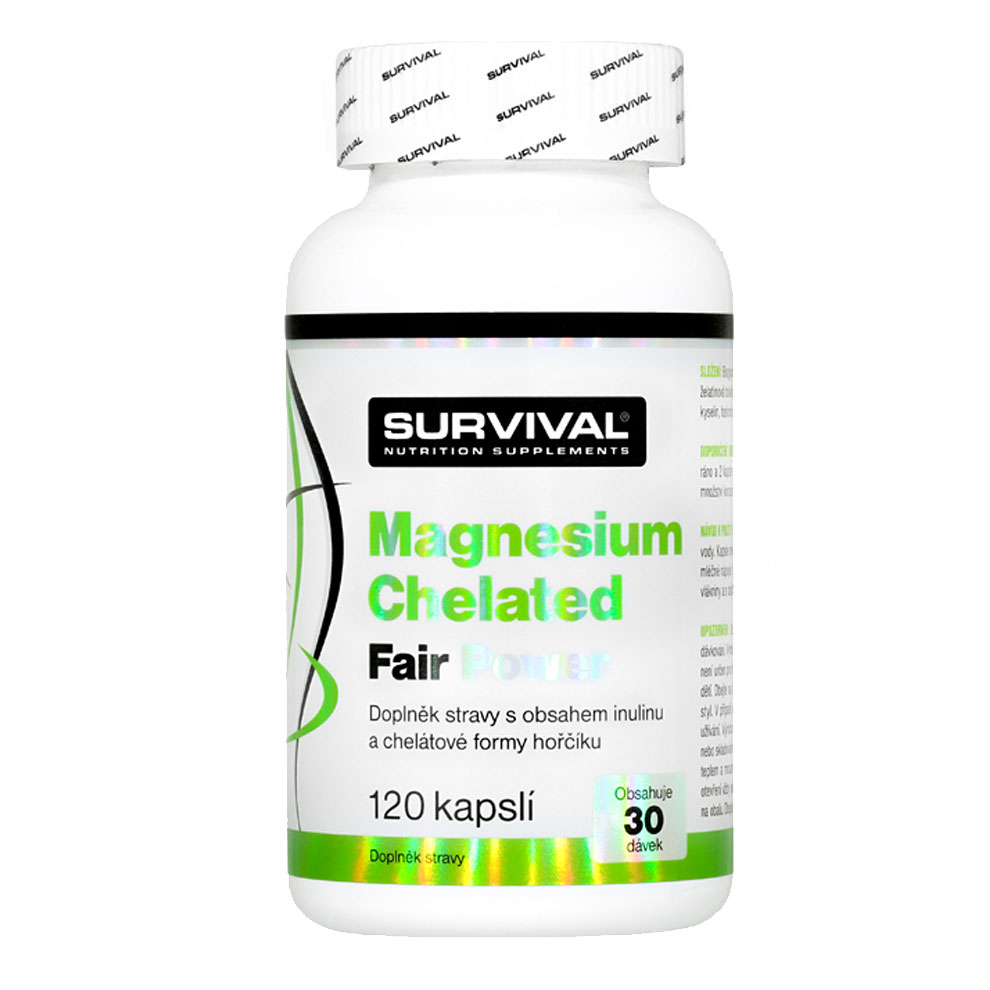Survival Magnesium Chelated Fair Power  120 Kapslí