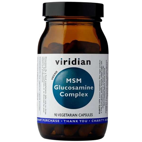 Viridian MSM Glucosamine Complex Zelené jablko 90 Kapslí