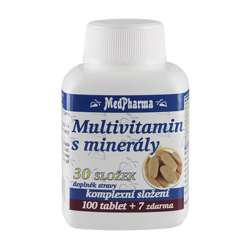 MedPharma Multivitamín s minerály 30 složek  107 Tablet