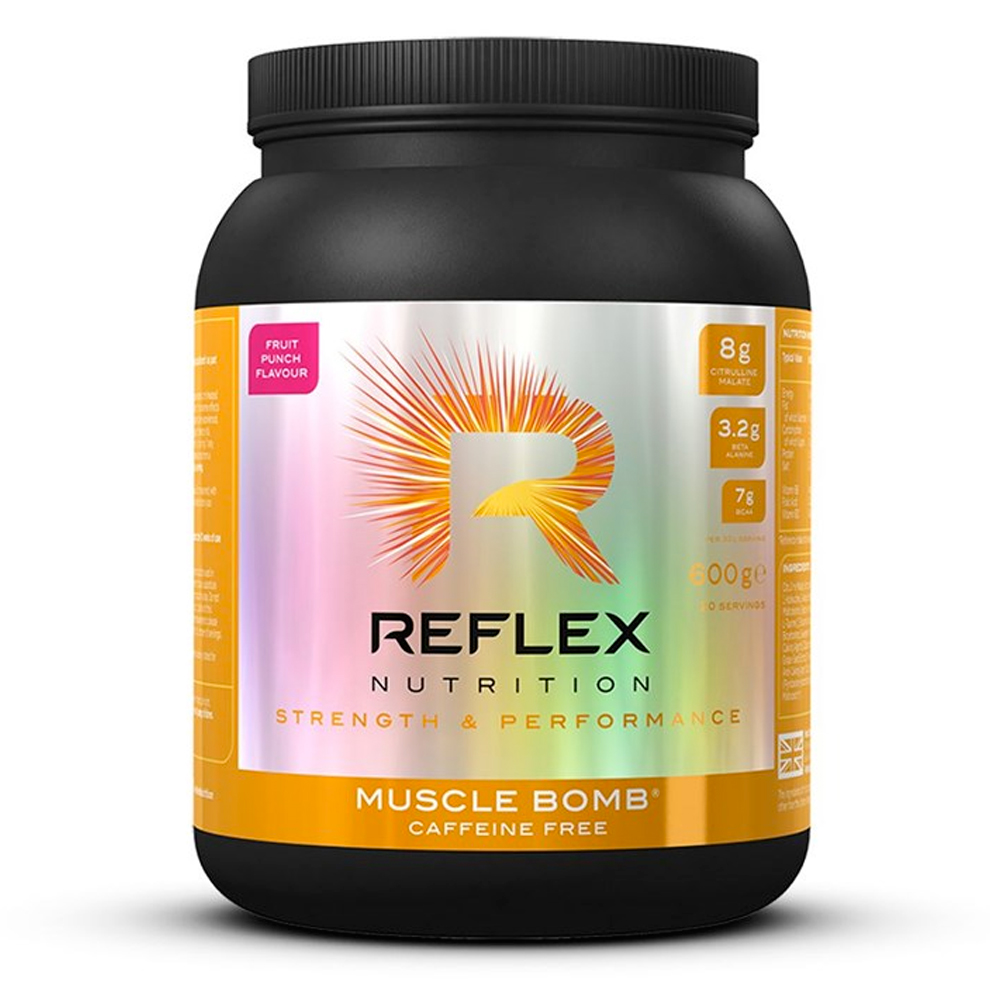 Reflex Nutrition Muscle Bomb Caffeine Free Ovocná směs 600 Gramů