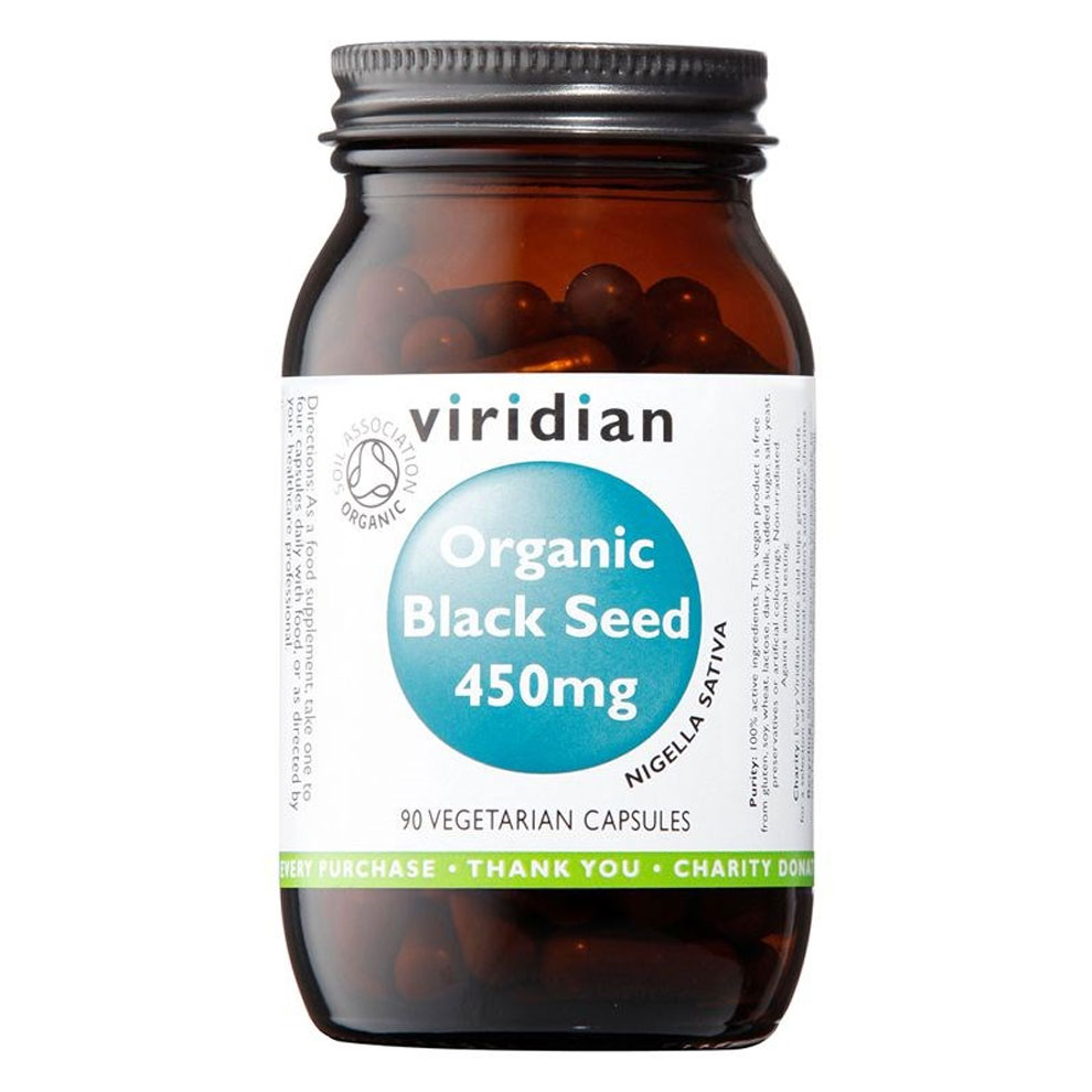 Viridian Organic Black Seed Bez příchutě 90 Kapslí