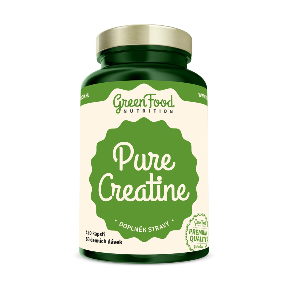 GreenFood Nutrition Pure Creatine  120 Kapslí
