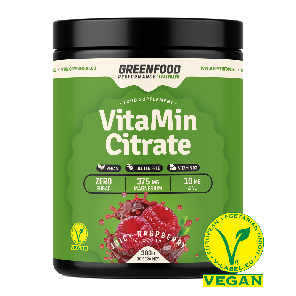 GreenFood Nutrition Performance VitaMin Citrate Mandarinka 300 Gramů