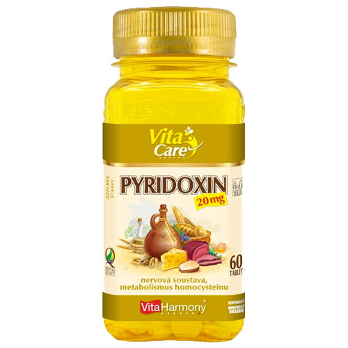 VitaHarmony Pyridoxin Jahoda 60 Tablet
