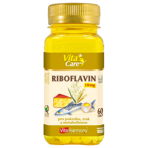 VitaHarmony Riboflavin (Vitamin B2) 10 mg Jahoda 60 Tablet