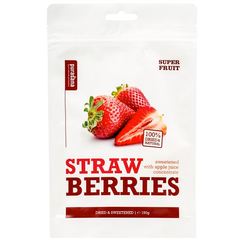 Purasana Strawberries Bez příchutě 150 Gramů