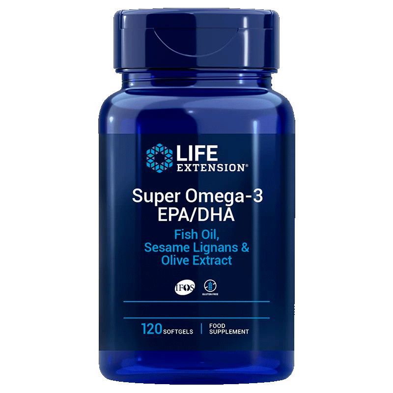 Life Extension Super Omega-3 EPA/DHA with Sesame Lignans & Olive Extract  120 Tobolek
