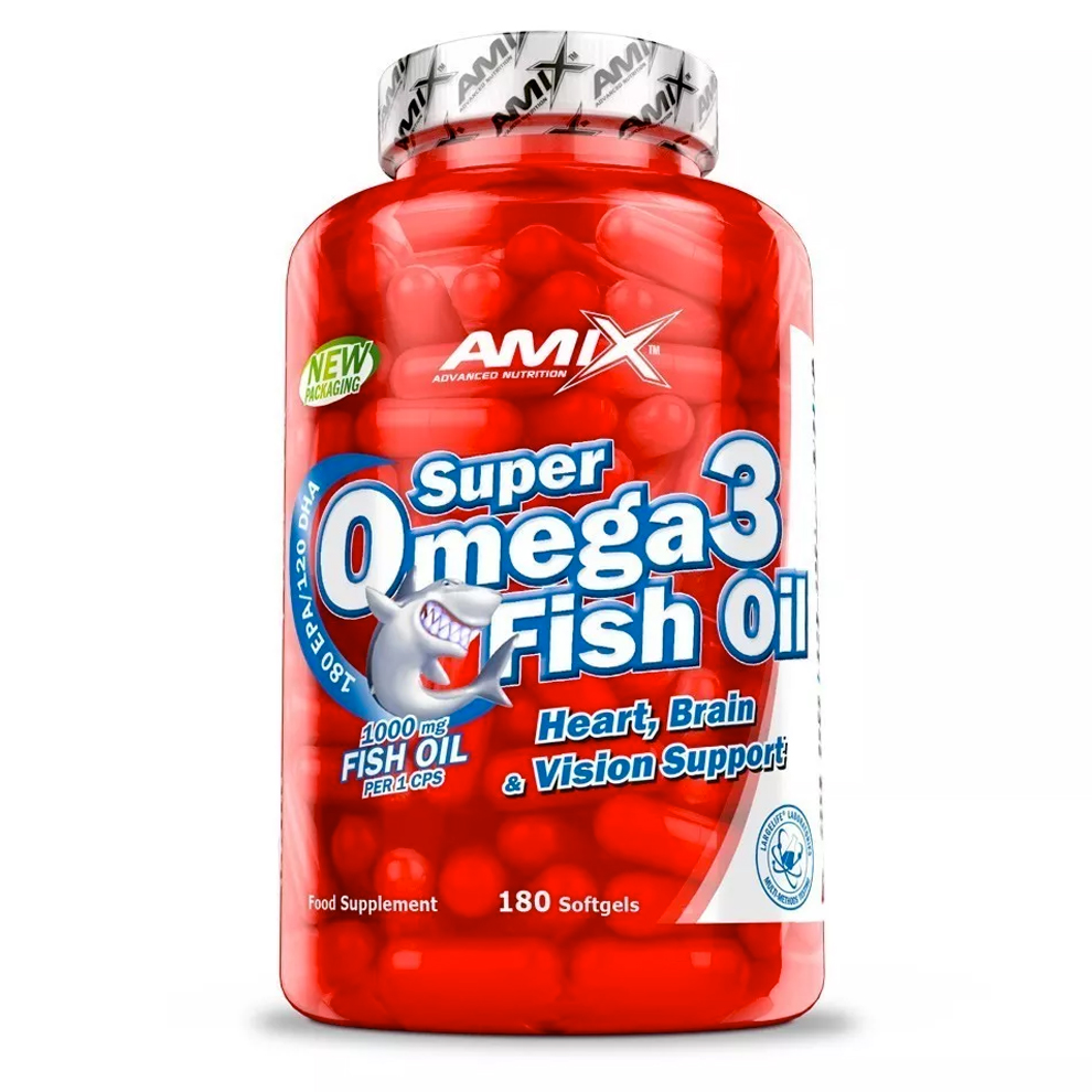 Amix Nutrition Super Omega 3 Fish Oil Ananas 180 Kapslí