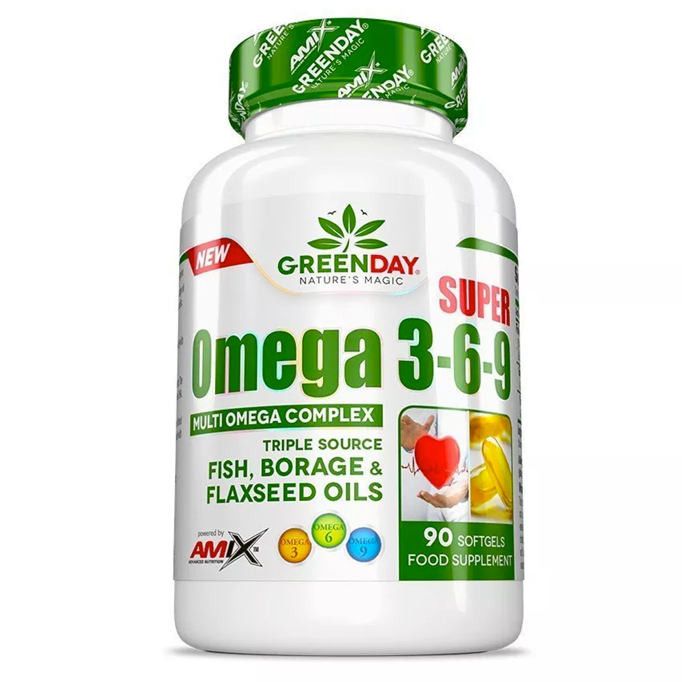 Amix Nutrition Super Omega 3-6-9 Bez příchutě 90 Kapslí