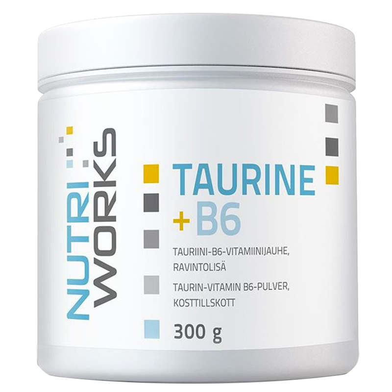 NutriWorks Taurine + B6 Bez příchutě 300 Gramů