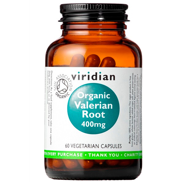 Viridian Organic Valerian Root Zelené jablko 60 Kapslí