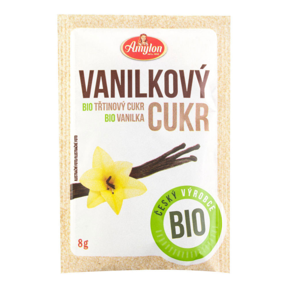 Amylon Cukr vanilkový BIO Bez příchutě 8 Gramů