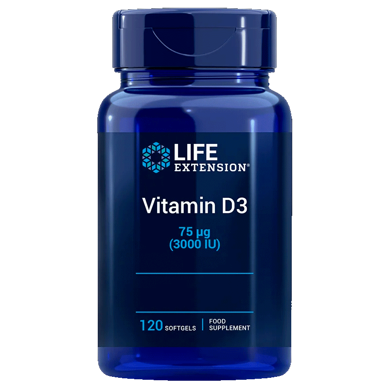 Life Extension Vitamin D3 3000IU  120 Tobolek