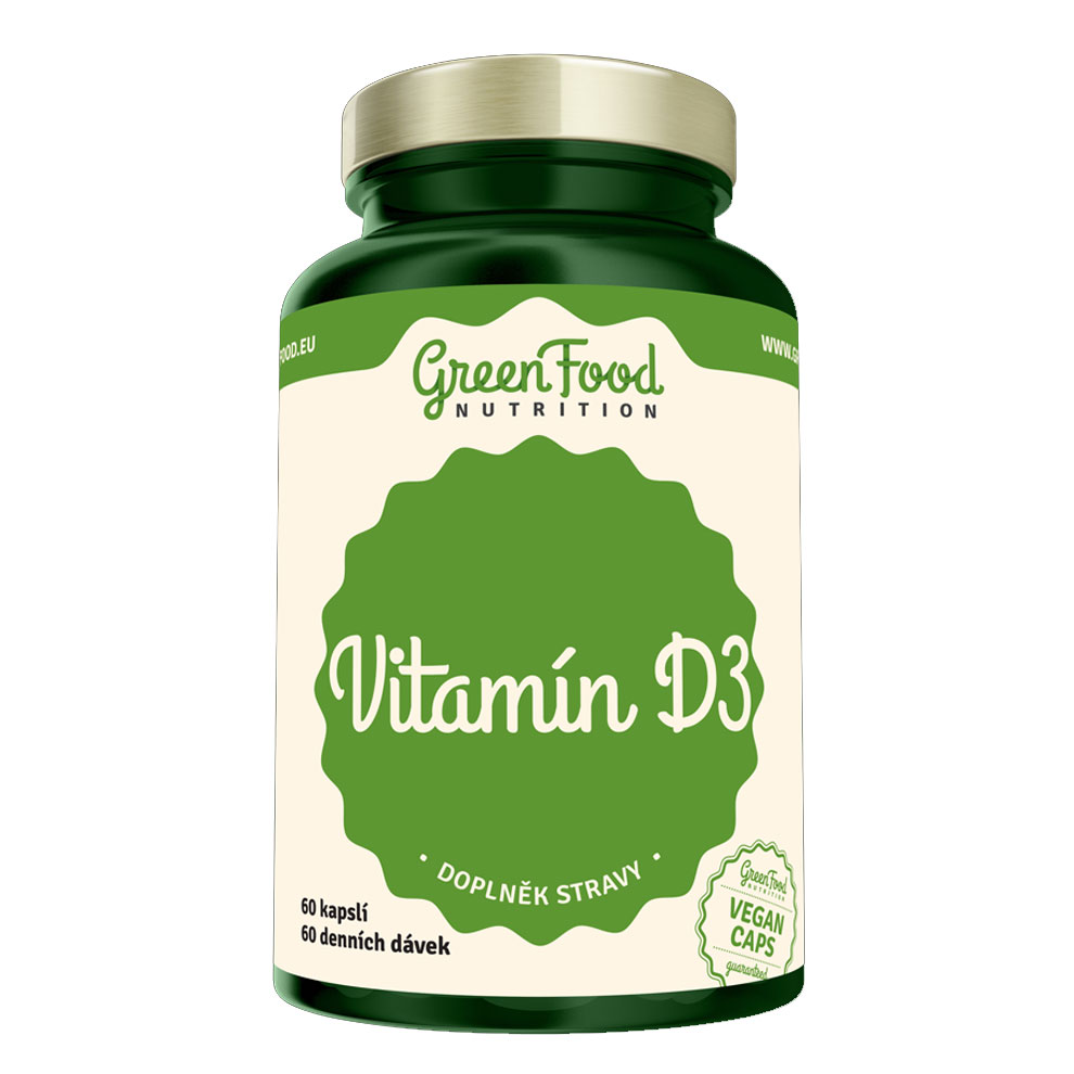 GreenFood Nutrition Vitamin D3  60 Kapslí