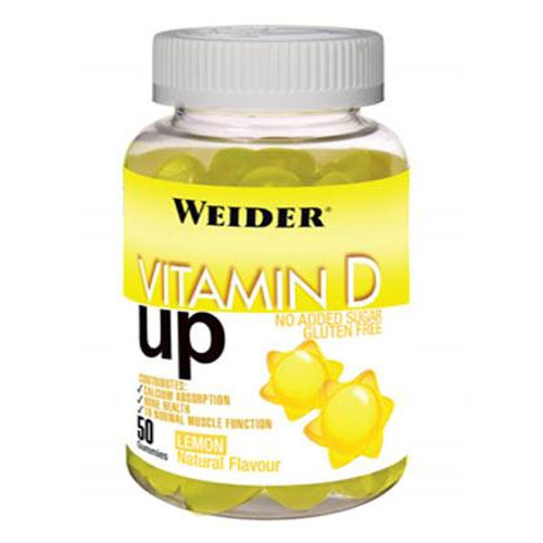 Weider Vitamin D UP želatinové bonbóny Citron 50 Tablet