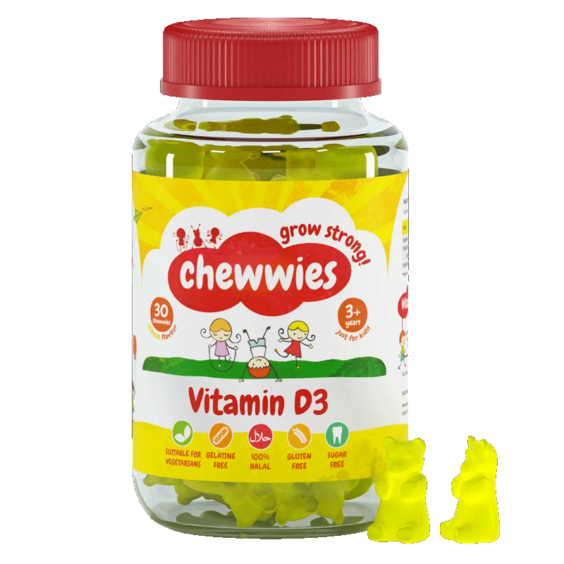 Chewwies Chewwies Vitamin D3 Citron 30 Dávek