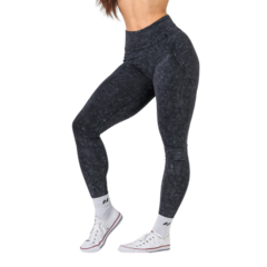 Nebbia Washed legíny s vysokým pasem GYM WARRIOR 776