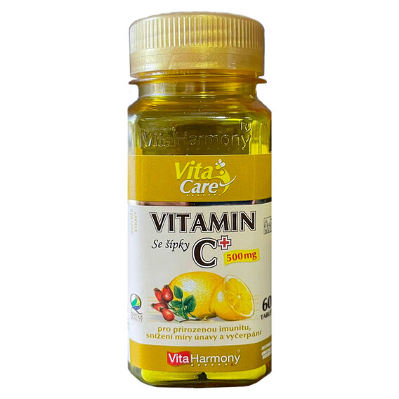 VitaHarmony Vitamin C mit Hagebutten 500 mg