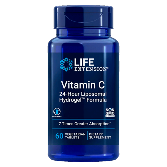 Life Extension Vitamin C 24-Stunden-Hydrogelformel auf Liposomenbasis