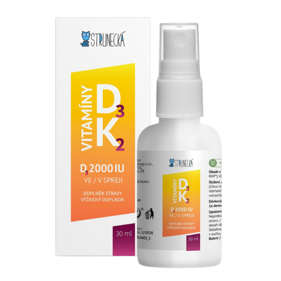 Strunecká Vitamin D3 1000 IU + K2-Spray