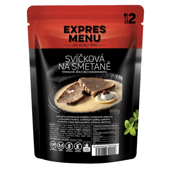 Expres Menu Rinderbraten in Sahnesauce