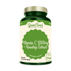 GreenFood Vitamin C 1000 + Extrakt ze šípků