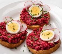 Hüttenkäseaufstrich mit Roter Bete - #varimefit
