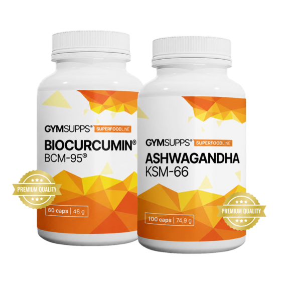 Biocurcumin BCM-95® 60 Kapseln + Ashwagandha KSM-66 100 Kapseln